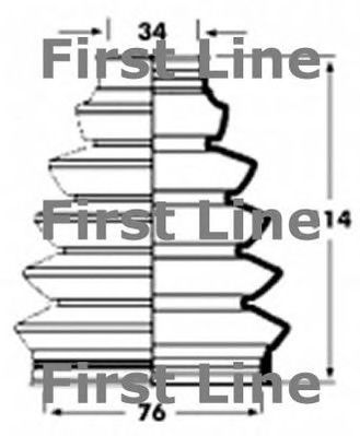 FIRST LINE fcb2352 -  Пыльник, приводной вал